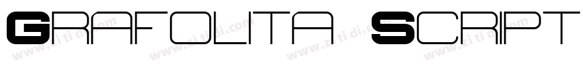 Grafolita Script Bol字体转换